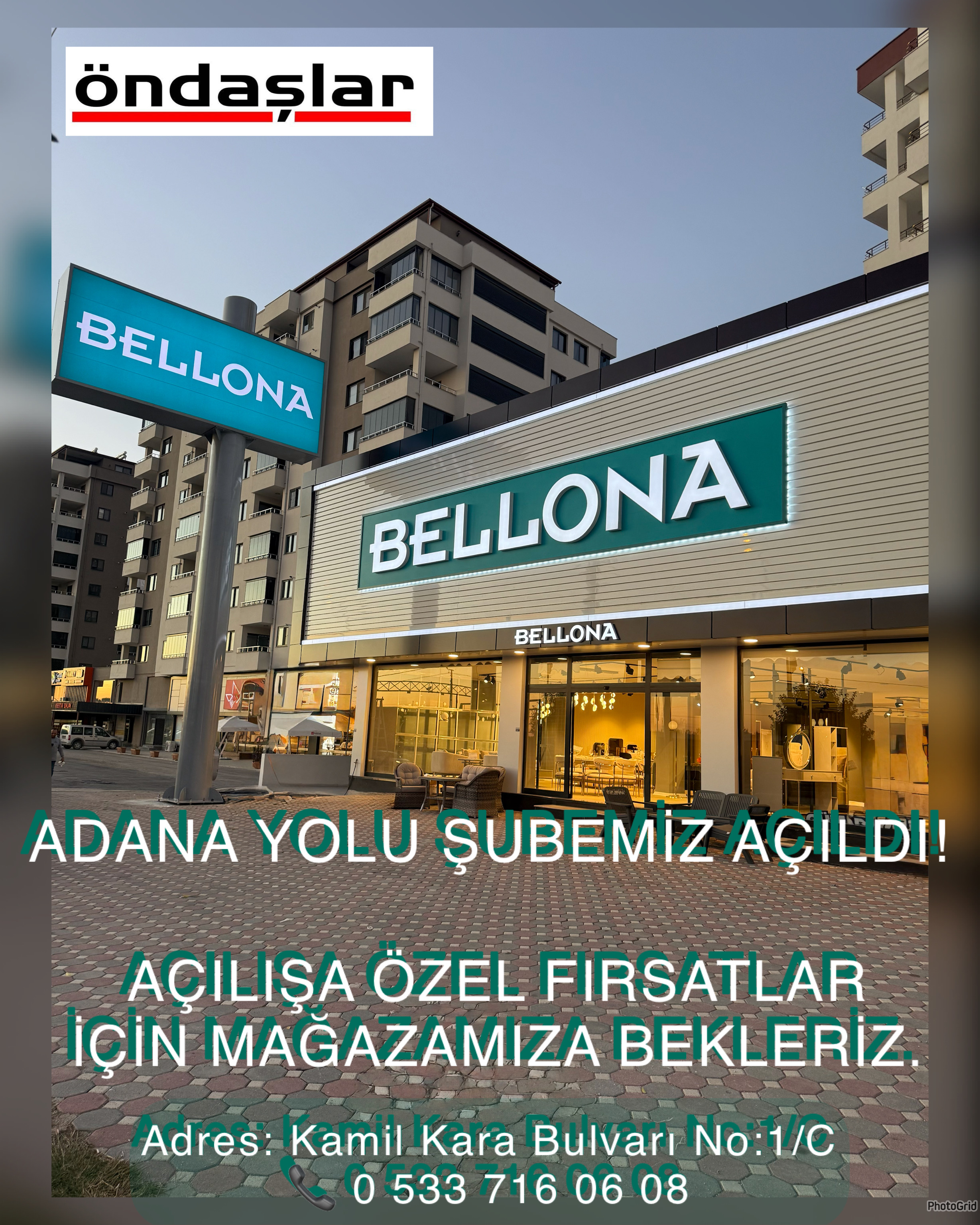 Bellona Adana Yolu Şubemiz açıldı.